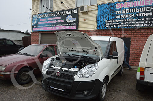 Fiat Doblo 1.4 с установленным ГБО.