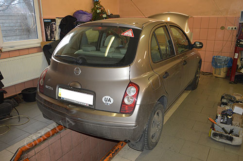 Nissan Micra 1.4 із встановленим ГБО.