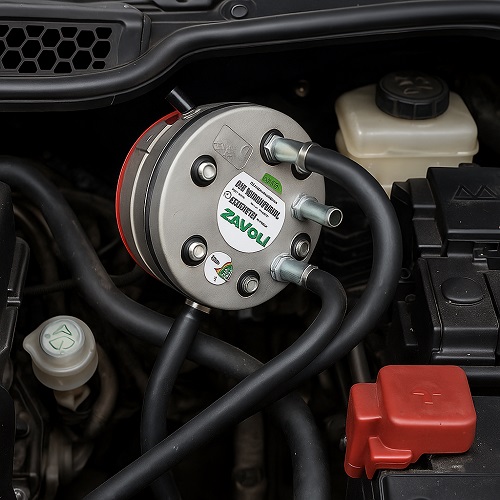 Zavoli Zeta S Super LPG reducer under the hood of a car